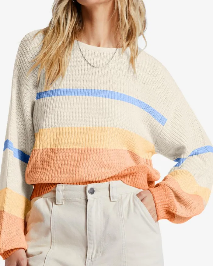 Changing Tides Pullover Sweater Light Melon Women Billabong Sweaters