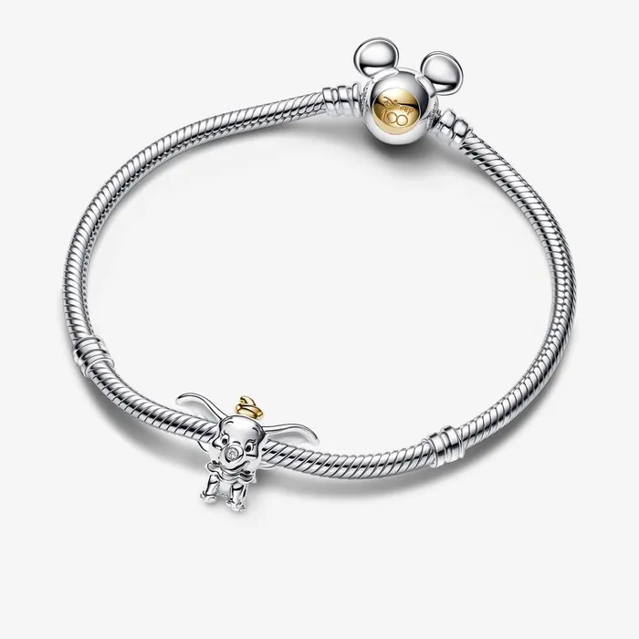 Charm Bracelets Women Pandora Disney100 Anniversary Dumbo Dangle Charm and Bracelet Gift Set