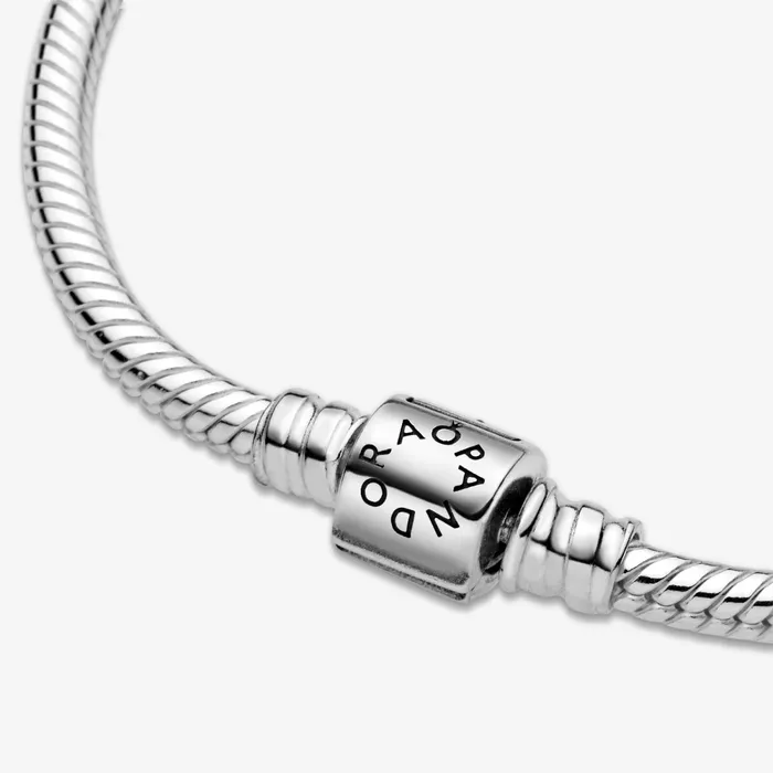 Charm Bracelets Women Pandora Online Moments Barrel Clasp Snake Chain Bracelet Sterling Silver