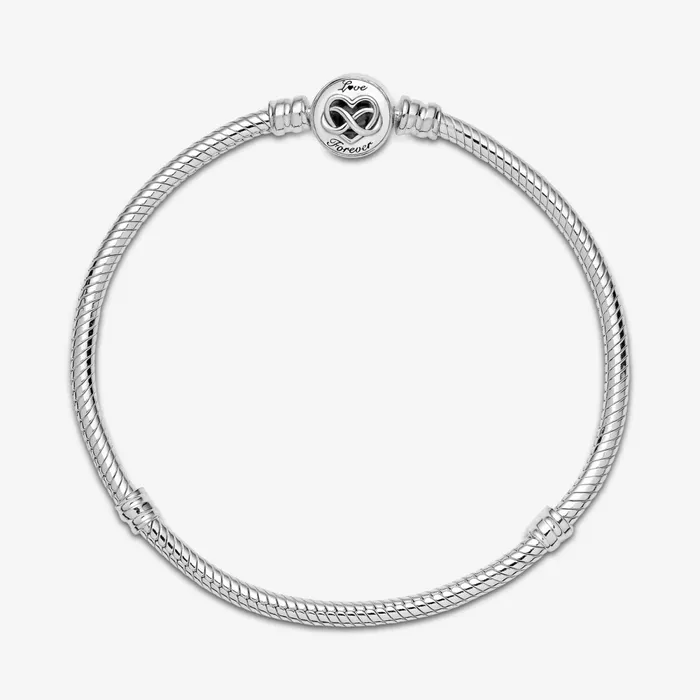 Charm Bracelets Women Pandora Online Moments Heart Infinity Clasp Snake Chain Bracelet