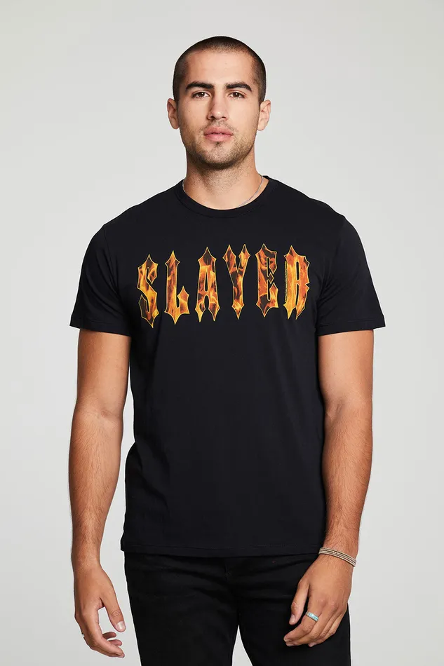 Chaser Brand Slayer Flames Mens Tops