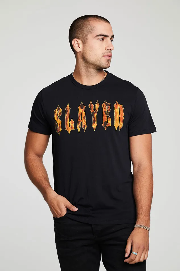 Chaser Brand Slayer Flames Mens Tops