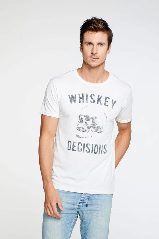Chaser Brand Whiskey Decisions Crew Neck Tee Mens Tops