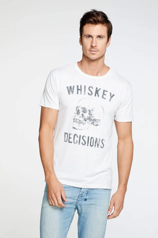Chaser Brand Whiskey Decisions Crew Neck Tee Mens Tops Chaser Brand Whiskey Decisions Crew Neck Tee Mens Tops