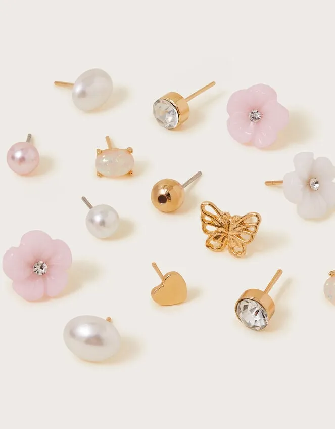 Children 10Pack Stud Earrings Monsoon Girls039 Jewellery