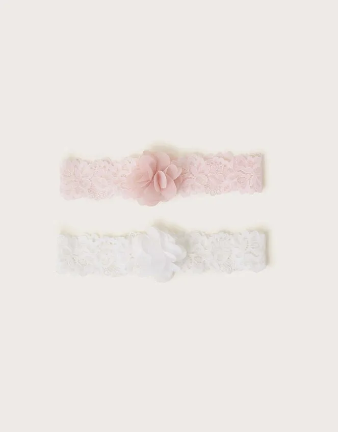 Children 2Pack Baby Lace Flower Bandos Monsoon Girls039 Hair Accessories