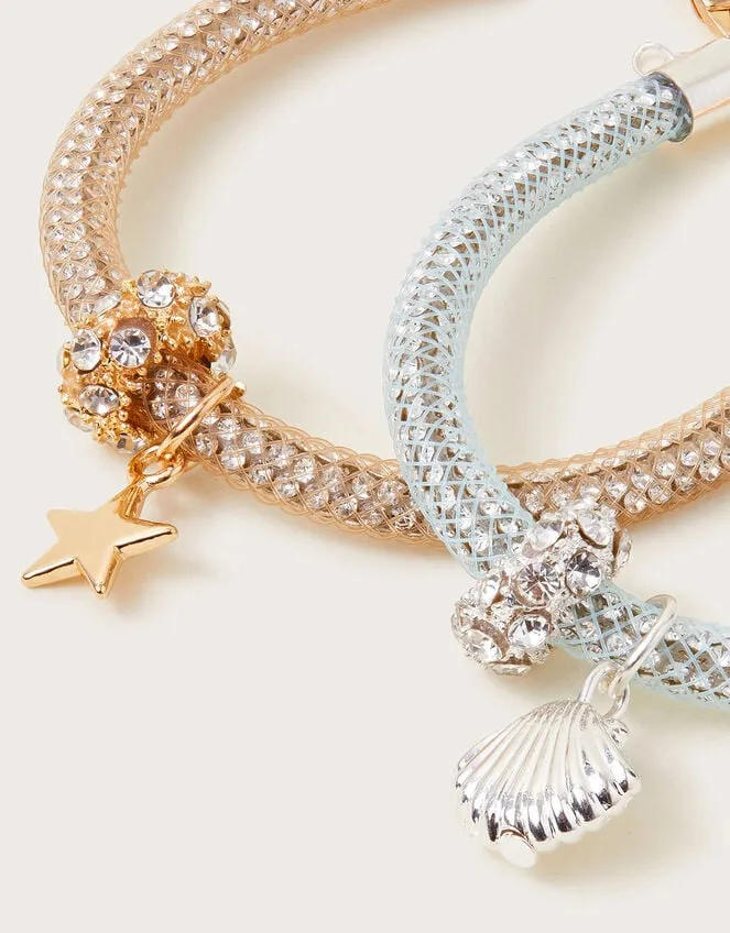 Children 2Pack Dazzle Encased Bracelets Monsoon Girls039 Jewellery