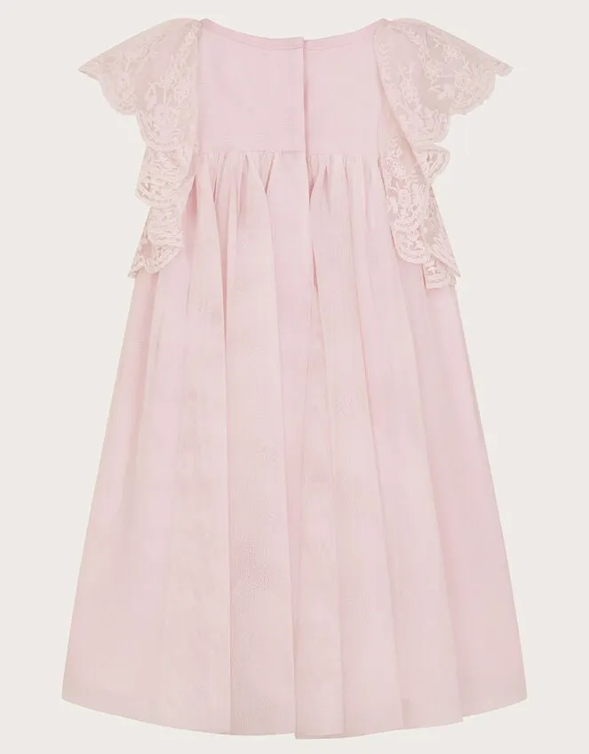Children Baby Charlotte Frill Dress Pink Monsoon Dresses