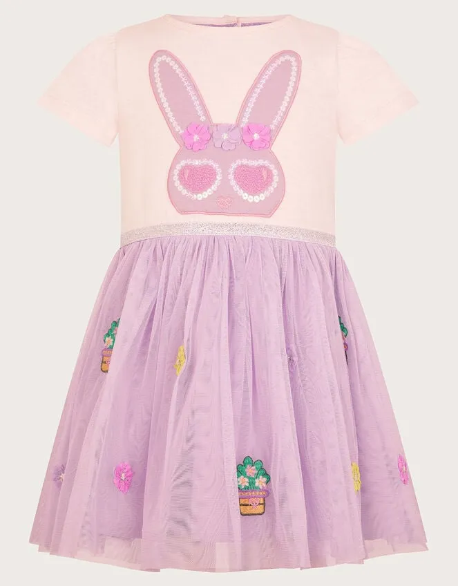 Children Baby Disco Bunny Dress Purple Monsoon Dresses