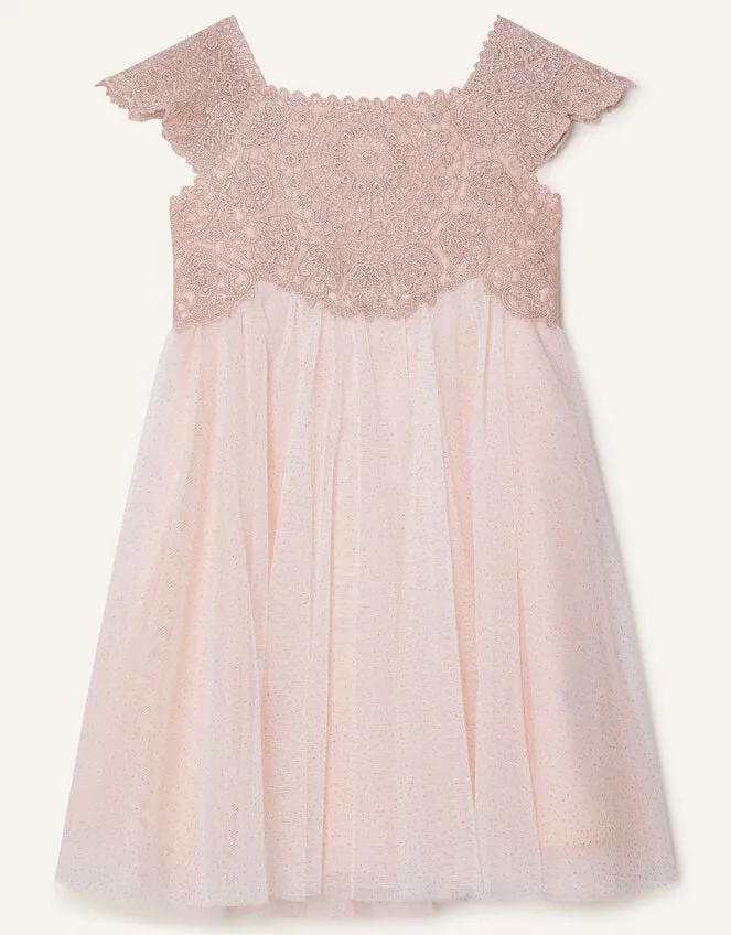 Children Baby Estella Dress Pink Monsoon Dresses