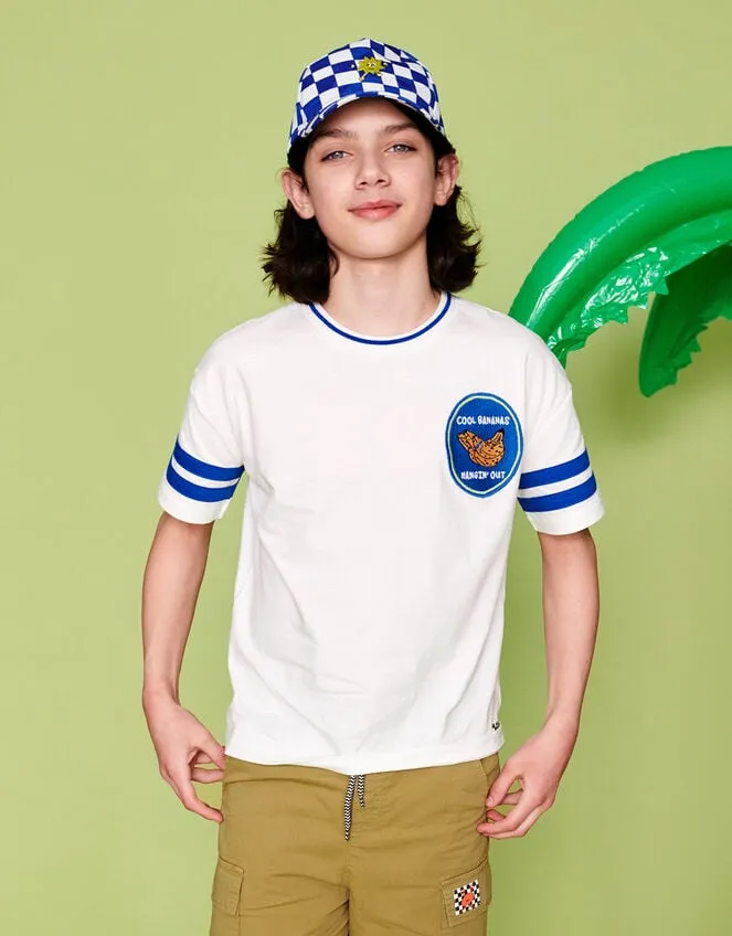Children Bananas Oversized TShirt White Monsoon Casualwear Collection