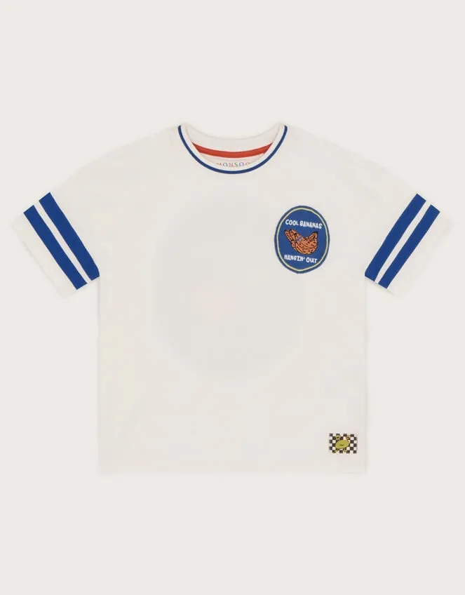 Children Bananas Oversized TShirt White Monsoon Casualwear Collection