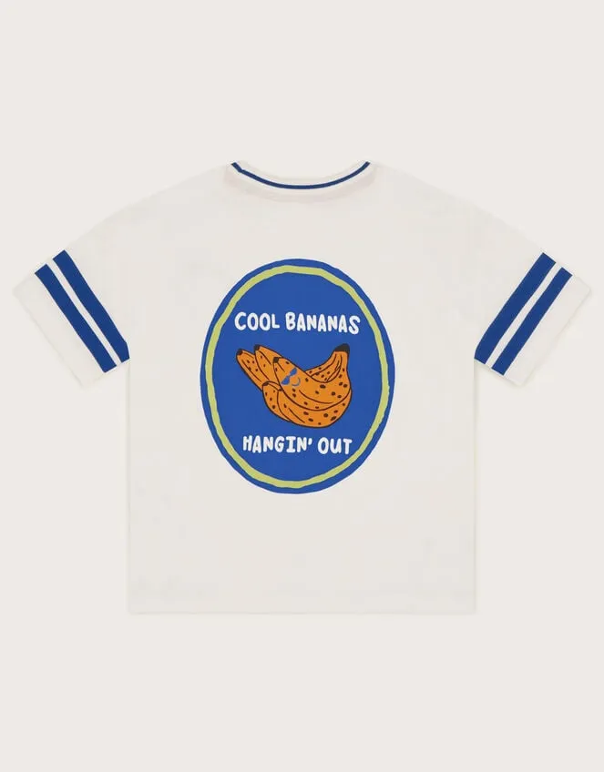 Children Bananas Oversized TShirt White Monsoon Casualwear Collection