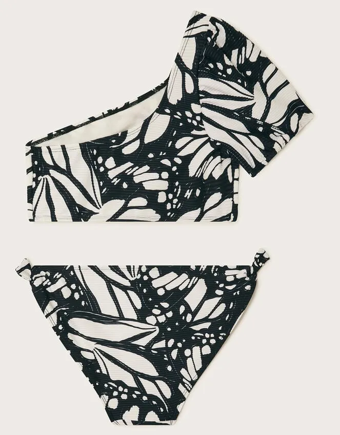 Children Butterfly Bikini Set Black Monsoon Beachwear and Swimwear