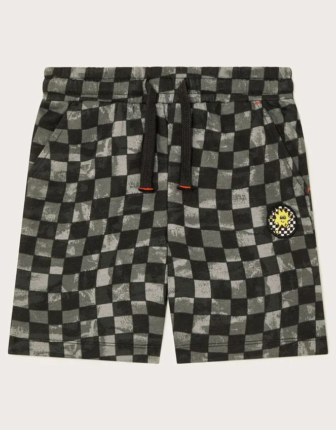 Children Checkerboard Shorts Black Monsoon Casualwear Collection