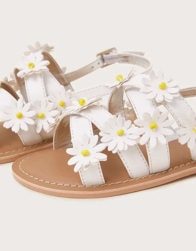 Children Daisy Strap Sandals White Monsoon Girls039 Shoes and Sandals