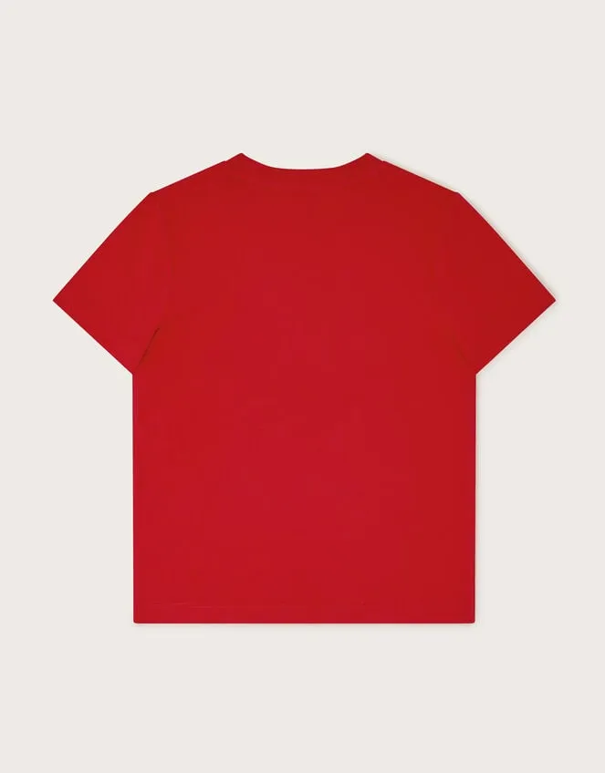 Children Dog Skateboard TShirt Red Monsoon Tops and TShirts