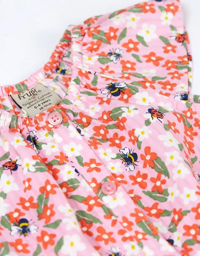 Children Frugi Floral Print Playsuit Pink Monsoon Knitwear and Cardigans