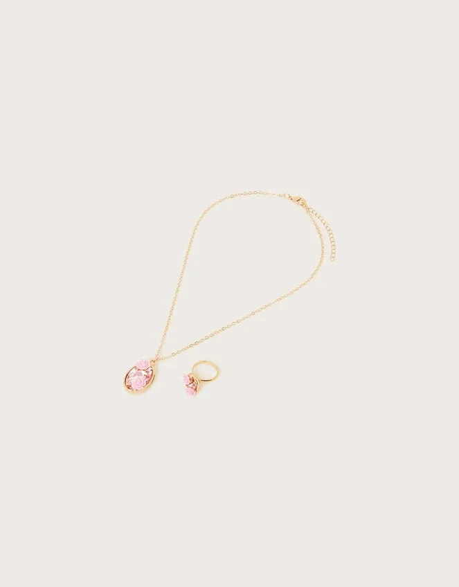 Children Jewel Flower Necklace And Ring Set Monsoon Girls039 Jewellery