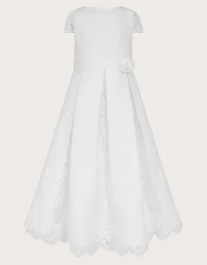 Children Lola Lace Communion Dress White Monsoon Partywear