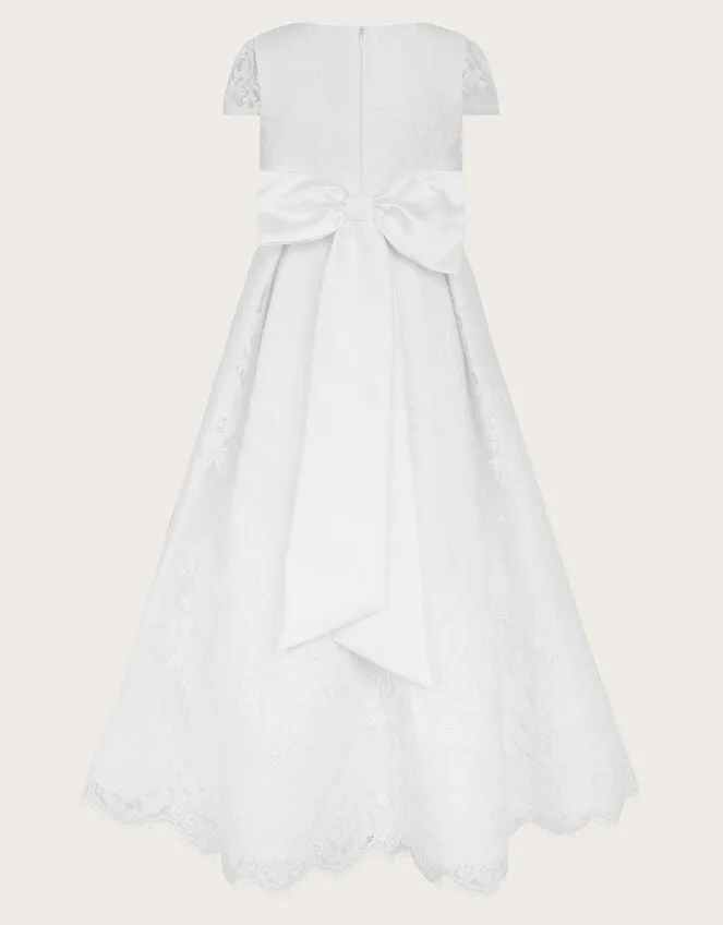 Children Lola Lace Communion Dress White Monsoon Partywear