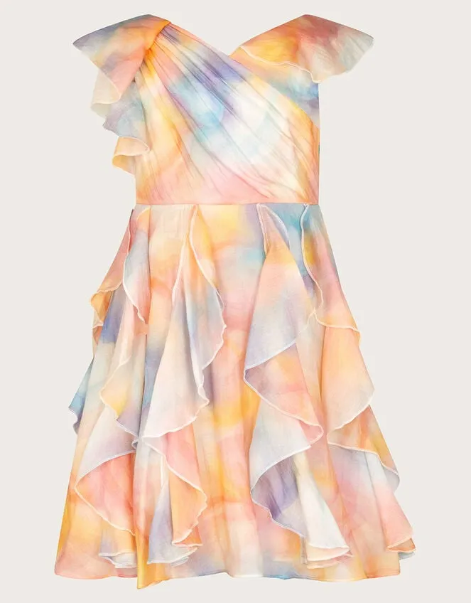 Children Milky Way Waterfall Dress Multi Monsoon Dresses