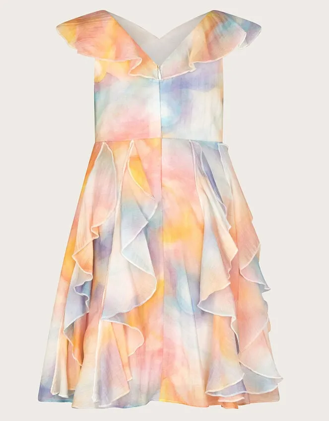 Children Milky Way Waterfall Dress Multi Monsoon Dresses