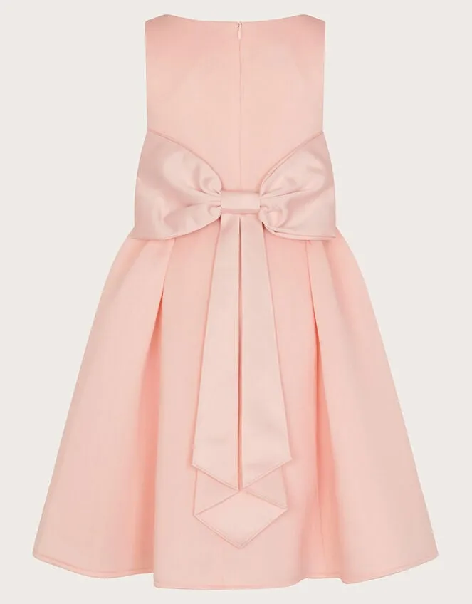 Children Molly Scuba Bridesmaid Dress Pink Monsoon Dresses