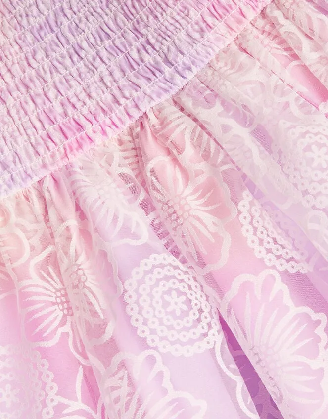 Children Ombre Floral Dress Purple Monsoon Dresses