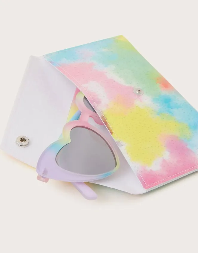 Children Ombre Heart Sunglasses With Case Monsoon Hats and Sunglasses