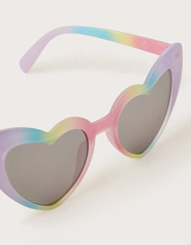 Children Ombre Heart Sunglasses With Case Monsoon Hats and Sunglasses