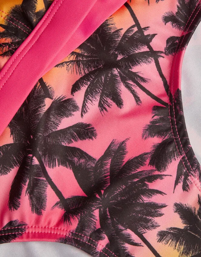 Children Ombre Palm Print Bikini Multi Monsoon Beachwear and Swimwear