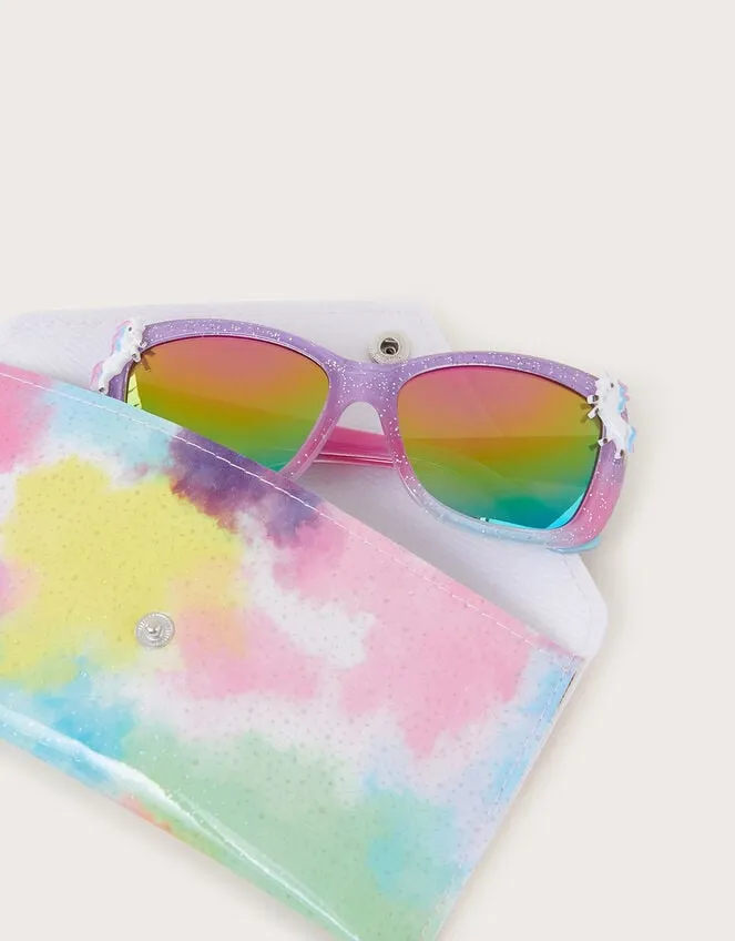 Children Ombre Unicorn Sunglasses With Case Monsoon Hats and Sunglasses