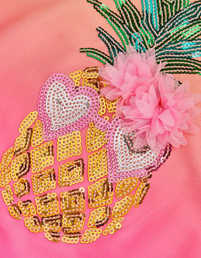 Children Pineapple Sequin Swimsuit Multi Monsoon Beachwear and Swimwear