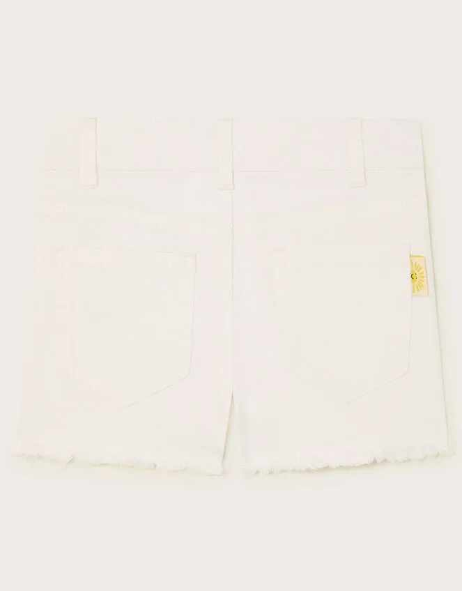 Children Rainbow Denim Shorts White Monsoon Casualwear Collection