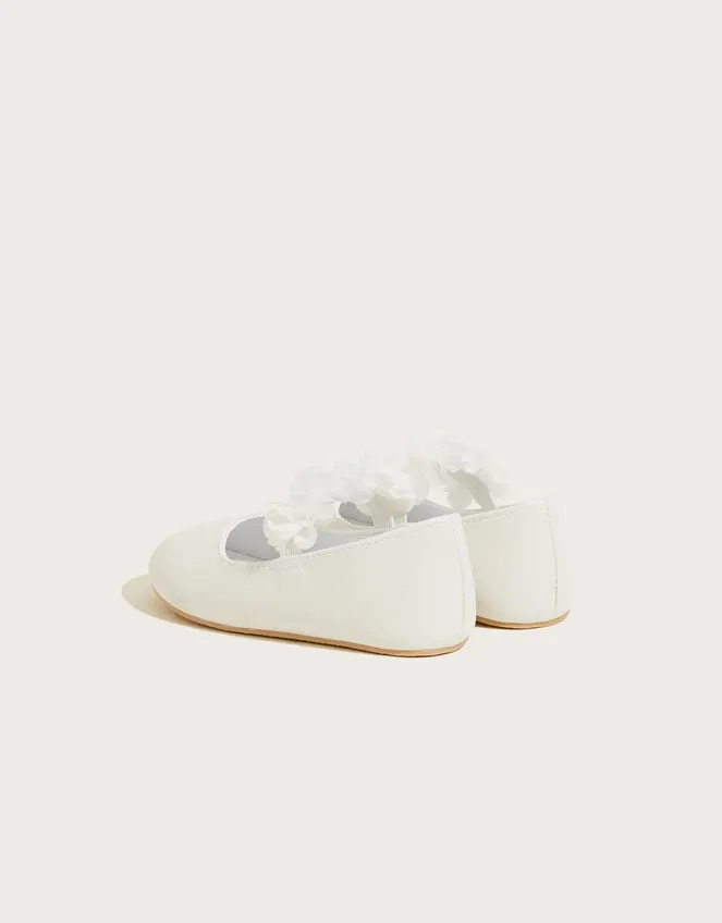 Children Shimmer Corsage Walker Shoes Ivory Monsoon Partywear