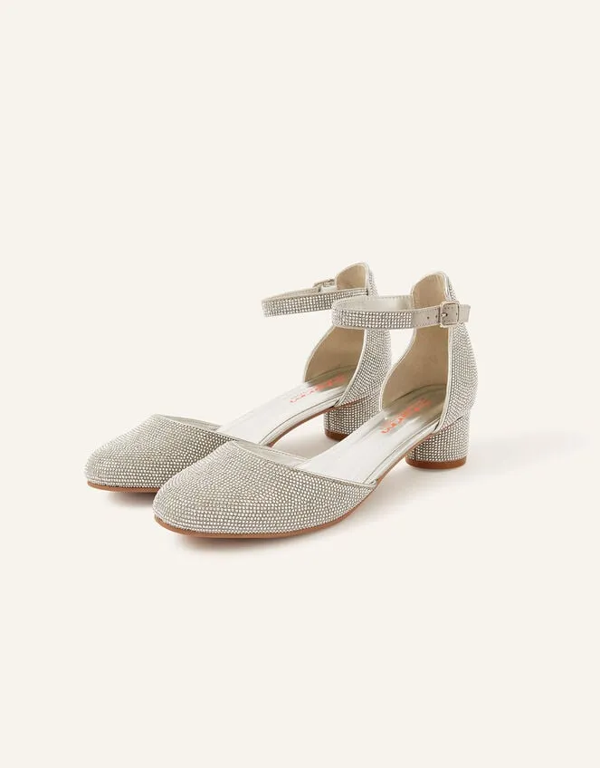 Children Shimmer TwoPart Heels Silver Monsoon Partywear