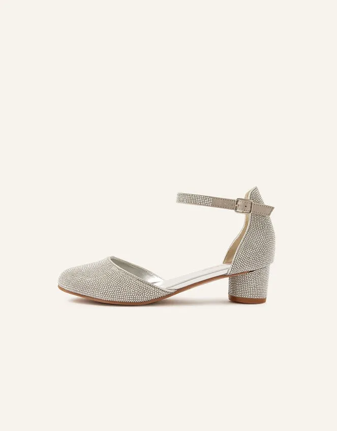 Children Shimmer TwoPart Heels Silver Monsoon Partywear