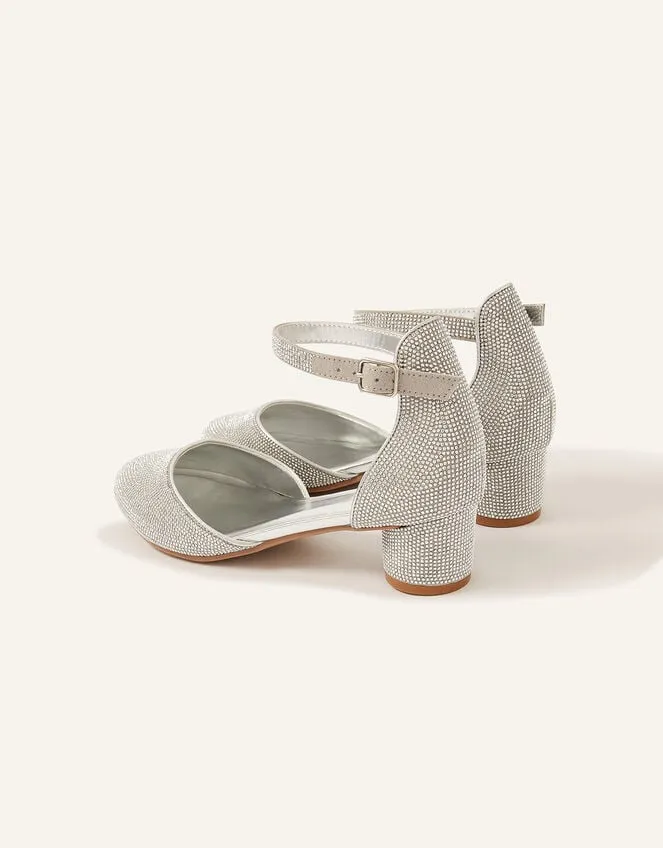 Children Shimmer TwoPart Heels Silver Monsoon Partywear