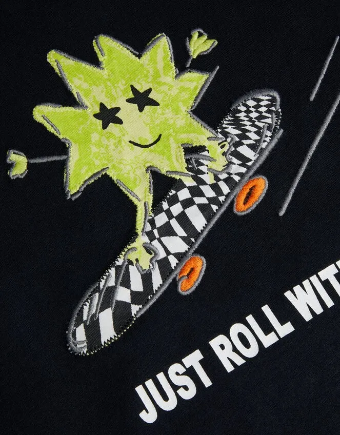 Children Skating Star TShirt Black Monsoon Casualwear Collection