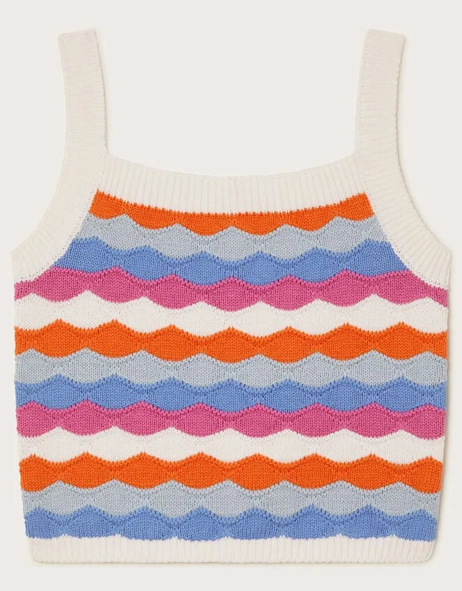 Children Stripe Knit Top Multi Monsoon Casualwear Collection