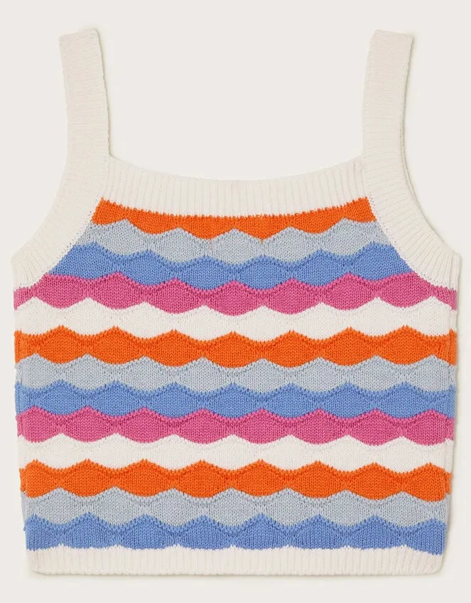 Children Stripe Knit Top Multi Monsoon Casualwear Collection