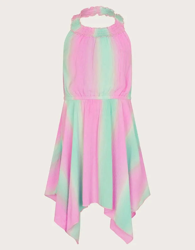 Children Tie Dye Halter Neck Dress Purple Monsoon Dresses