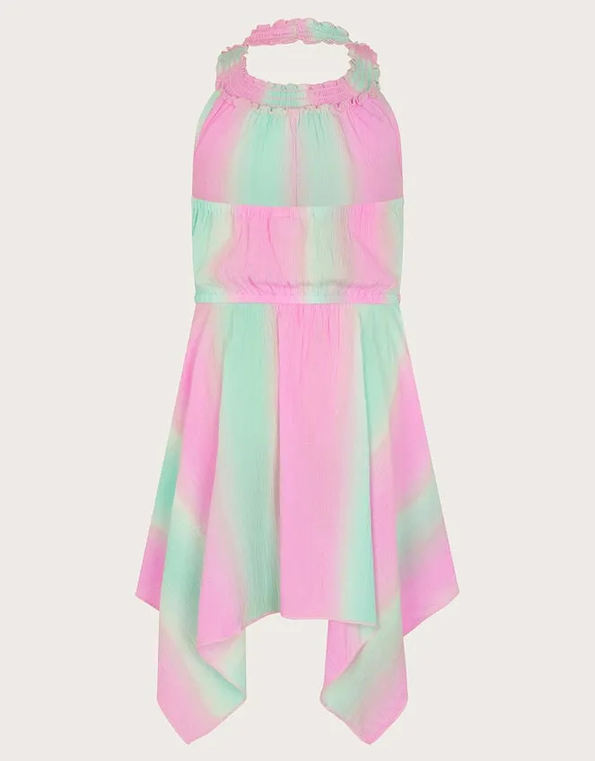 Children Tie Dye Halter Neck Dress Purple Monsoon Dresses