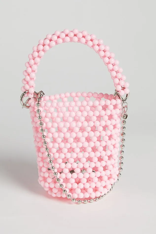 Chonamie Beaded Mini Crossbody Bag In Pink Women Showpo Bags