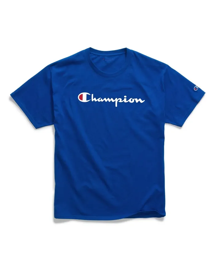 Classic TShirt Script Logo Surf The Web Men Champion TShirts and Tops