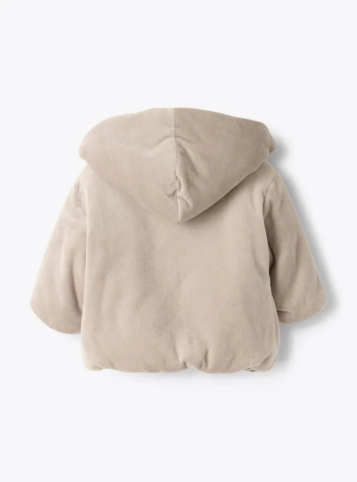 Coats And Jackets Baby 036 Il Gufo Chenille And Gauze Reversible Jacket