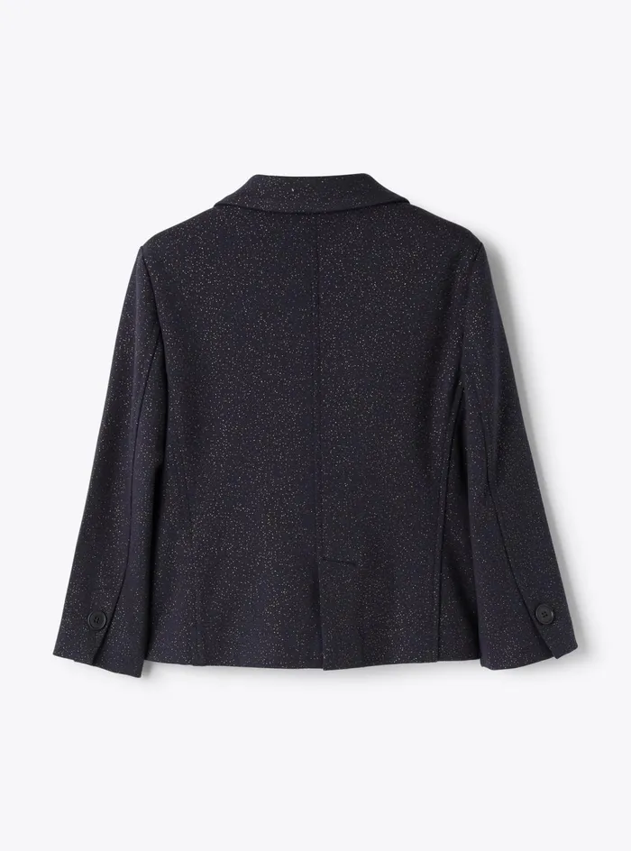 Coats And Jackets Girl 216 Il Gufo Doublebreasted Blazer In MIlano Knit