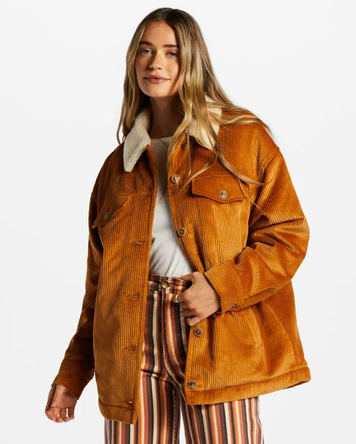 Cold Day Trucker Jacket Cider Women Billabong Jackets