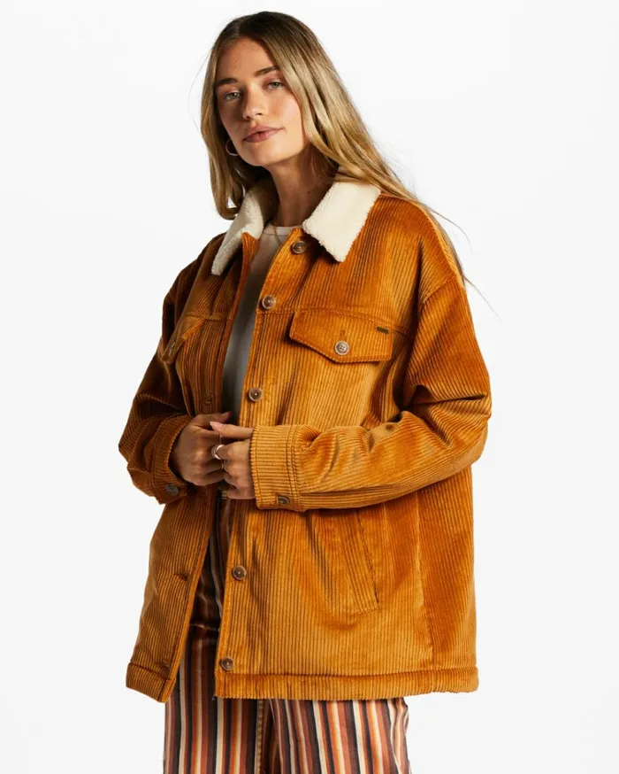 Cold Day Trucker Jacket Cider Women Billabong Jackets